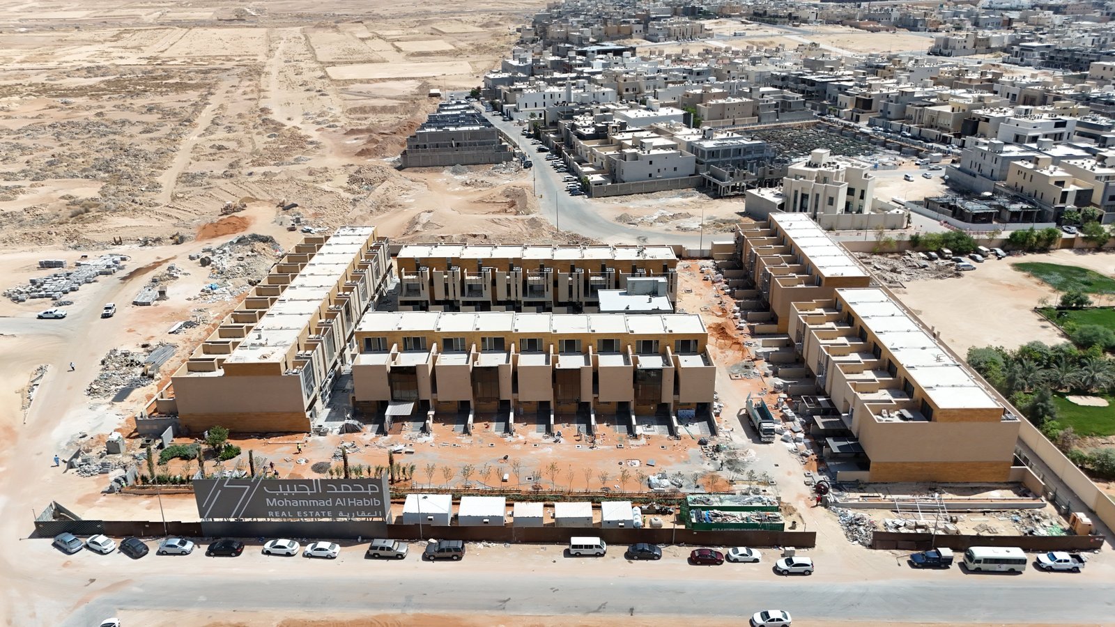تصوير جوي لمشروع القيروان السكني في الرياض لصالح محمد الحبيب العقارية